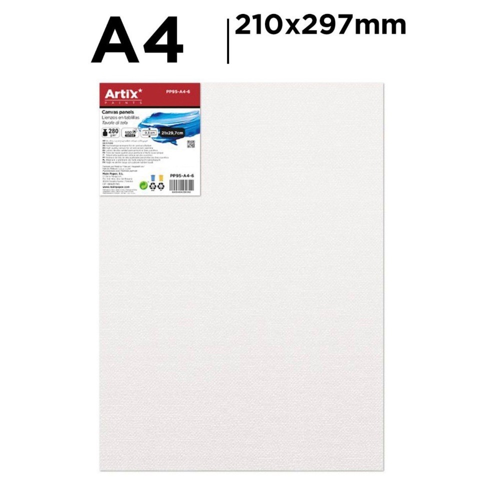 Lienzo en tablilla Din A4 | Lienzos para Pintar