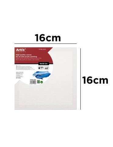 Lienzo con Bastidor 16x16cm | Lienzos para Pintar