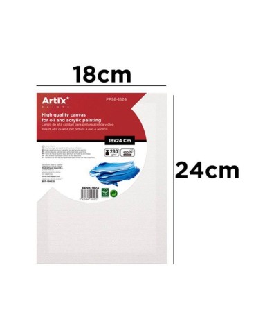 Lienzo con Bastidor 18x24cm | Lienzos para Pintar