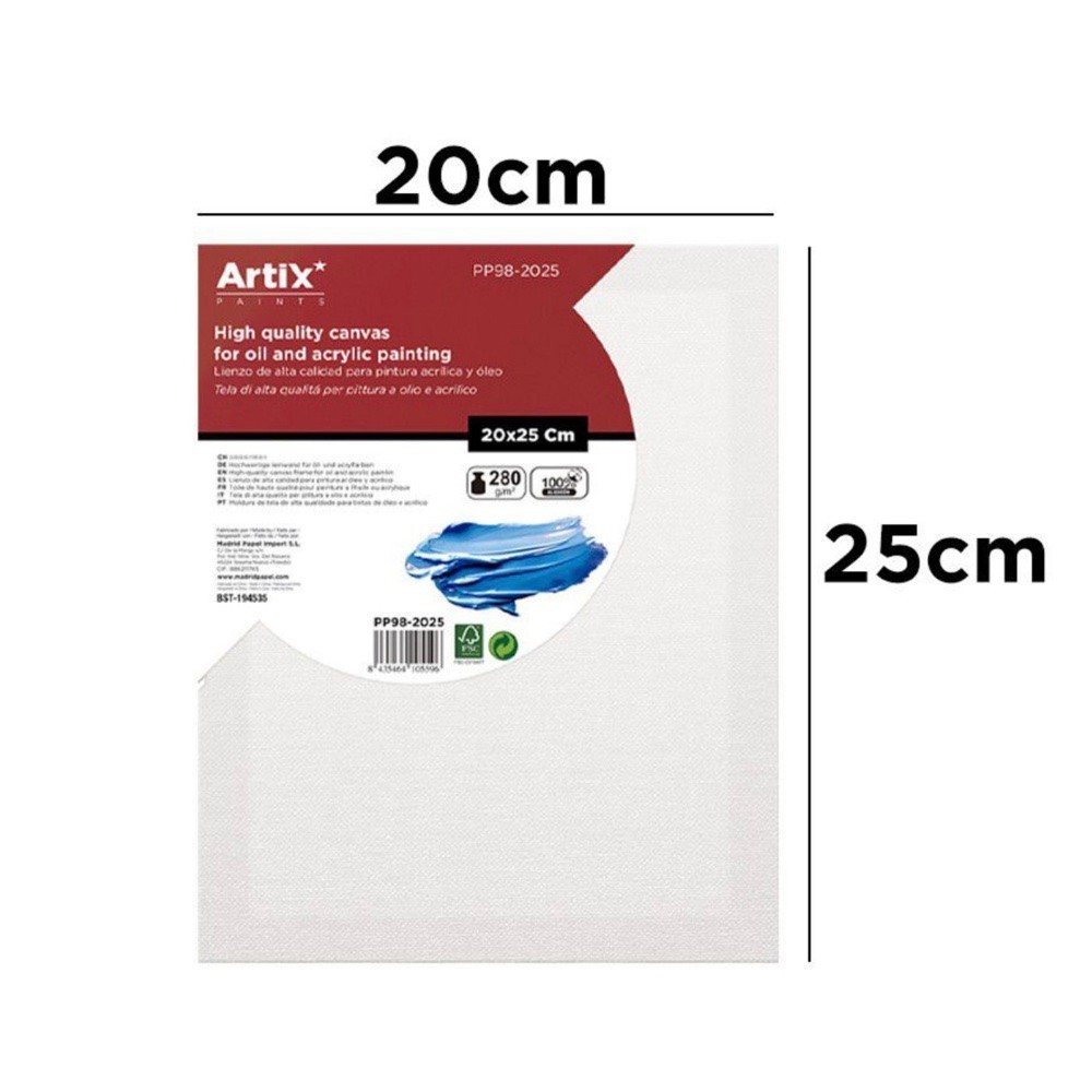 Lienzo con Bastidor 20x25cm | Lienzos para Pintar