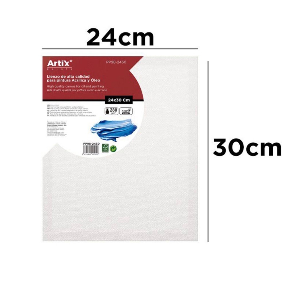 Lienzo con Bastidor 24x30cm | Lienzos para Pintar