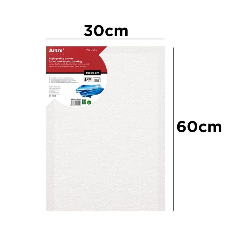 Lienzo con Bastidor 30x60cm | Lienzos para Pintar