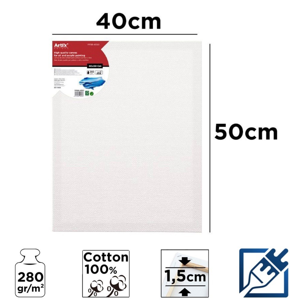 Lienzo con Bastidor 40x50cm | Lienzos para Pintar