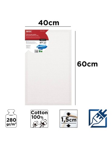 Lienzo con Bastidor 40x60cm | Lienzos para Pintar