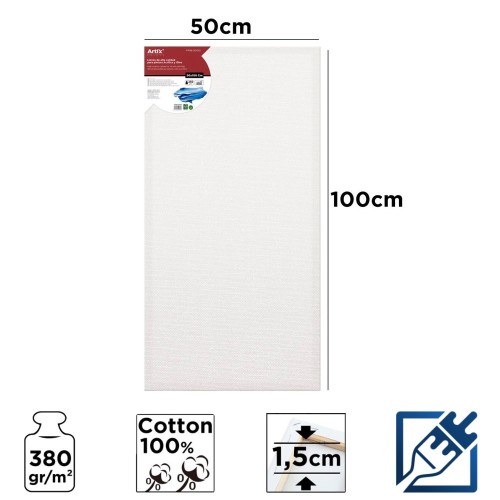 Lienzo con Bastidor 50x100cm | Lienzos para Pintar