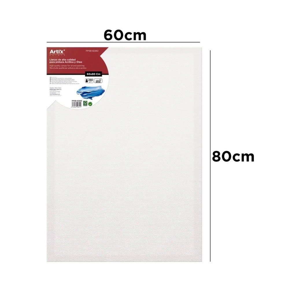 Lienzo con Bastidor 60x80cm | Lienzos para Pintar