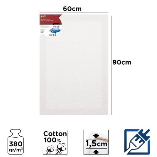 Lienzo con Bastidor 60x90cm | Lienzos para Pintar