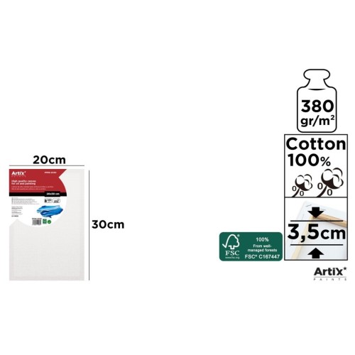 Lienzo con Bastidor 20x30cm | Lienzos para Pintar