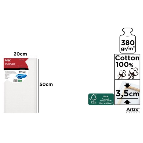 Lienzo con Bastidor 20x50cm | Lienzos para Pintar