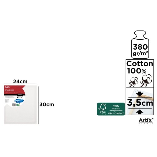 Lienzo con Bastidor 24x30cm | Lienzos para Pintar