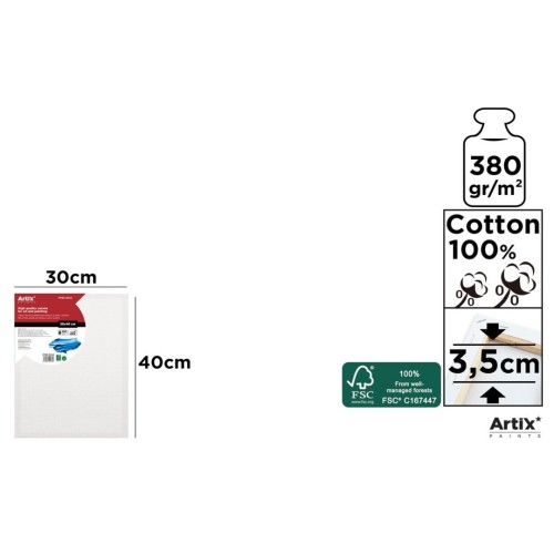 Lienzo con Bastidor 30x40cm | Lienzos para Pintar