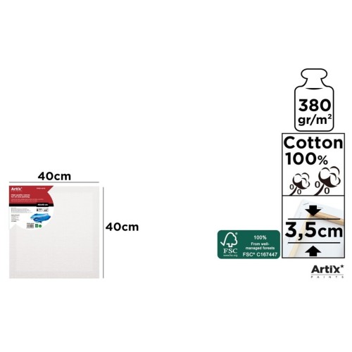 Lienzo con Bastidor 40x40cm | Lienzos para Pintar