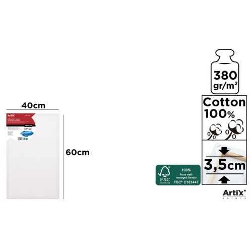 Lienzo con Bastidor 40x60cm | Lienzos para Pintar