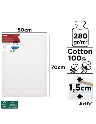 Lienzo con Bastidor 50x70cm | Lienzos para Pintar