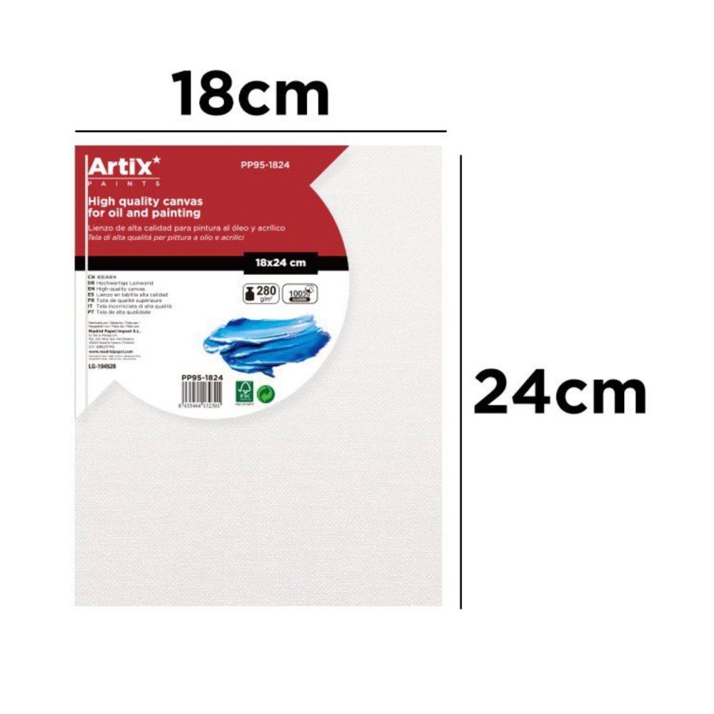 Lienzo en Tablilla 18x24cm | Lienzos para Pintar