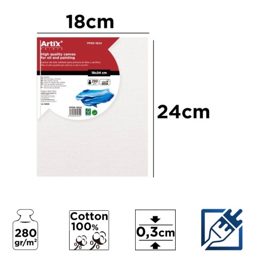 Lienzo en Tablilla 18x24cm | Lienzos para Pintar
