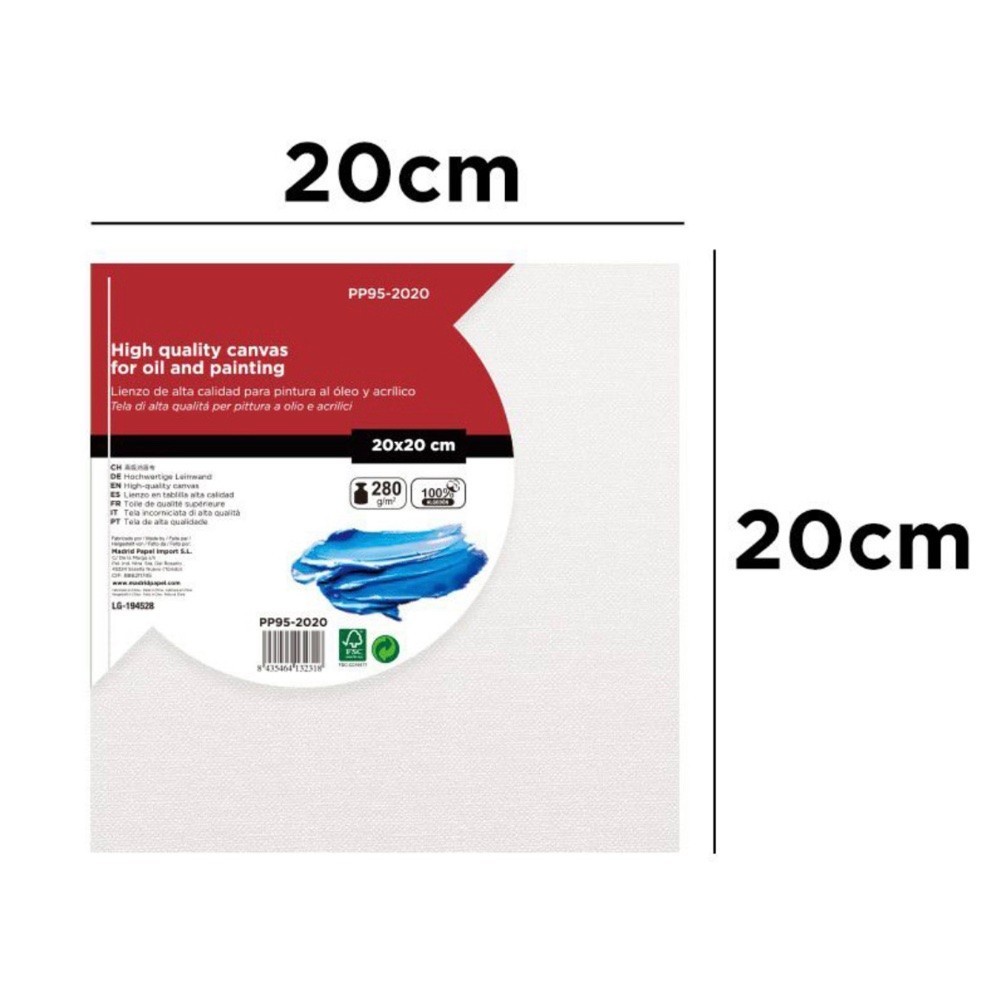 Lienzo en Tablilla 20x20cm | Lienzos para Pintar