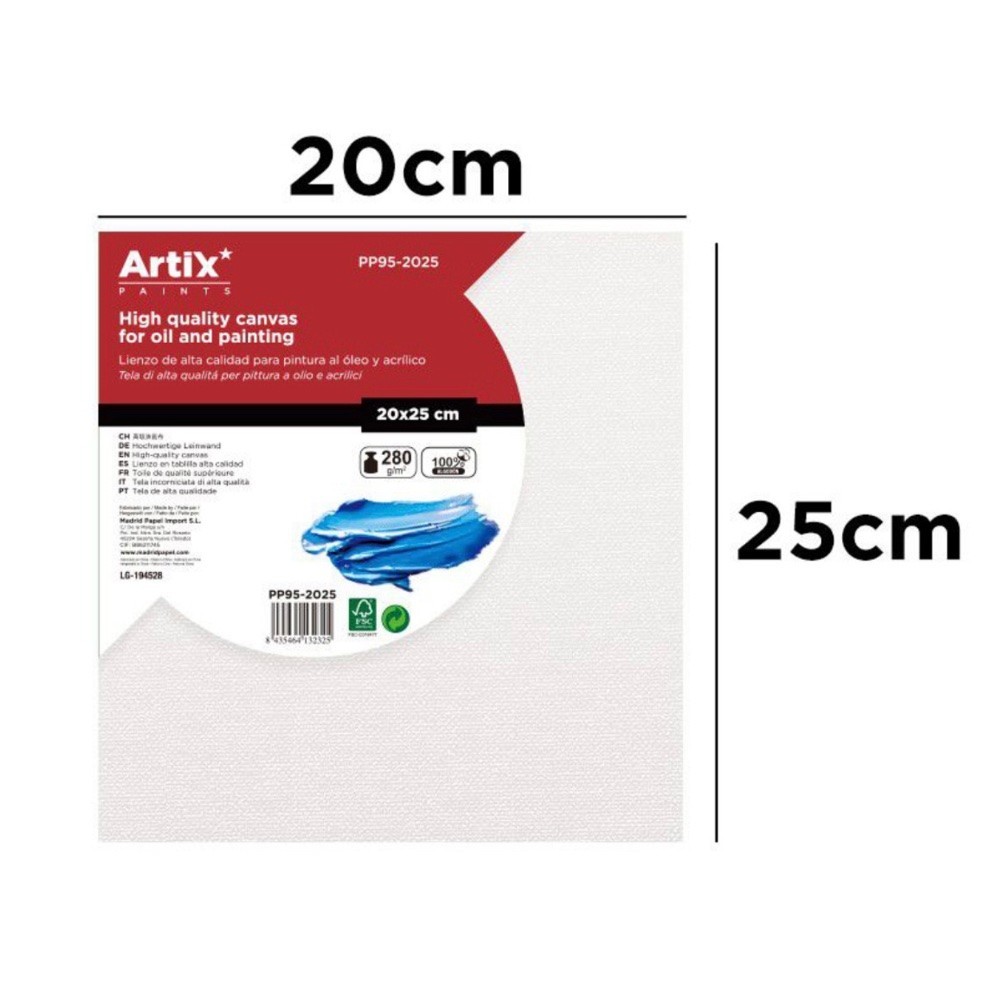 Lienzo en Tablilla 20x25cm | Lienzos para Pintar