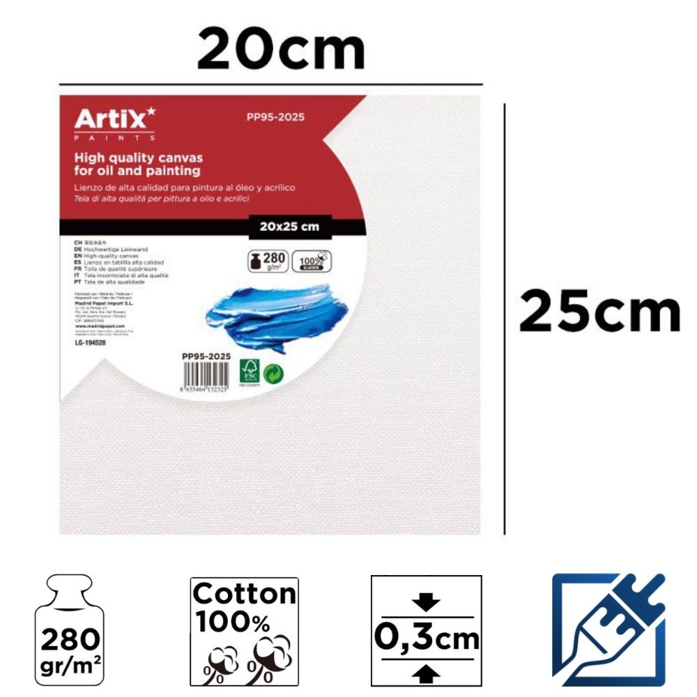 Lienzo en Tablilla 20x25cm | Lienzos para Pintar