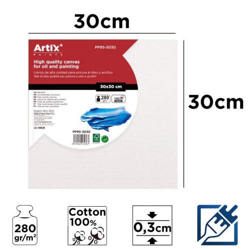 Lienzos en Tablilla 30x30cm | Lienzos para Pintar