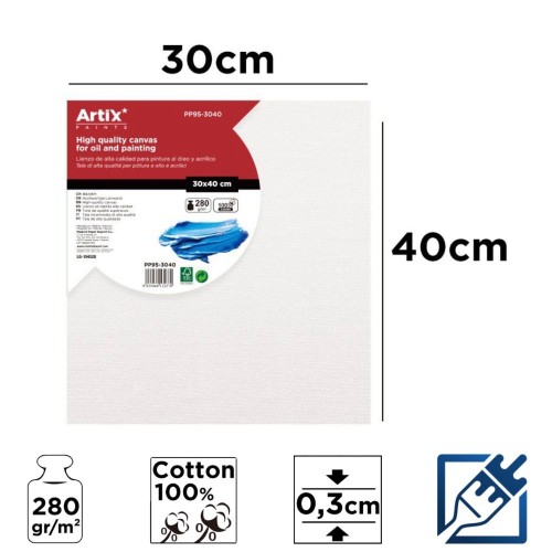 Lienzo en Tablilla 30x40cm | Lienzos para Pintar