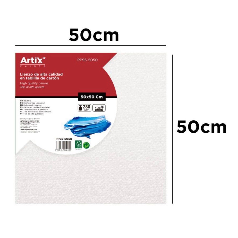 Lienzo en tablilla 50x50cm | Lienzos para Pintar