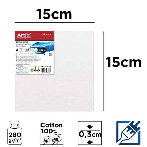 Lienzo en Tablilla 15x15cm | Lienzo para Pintar