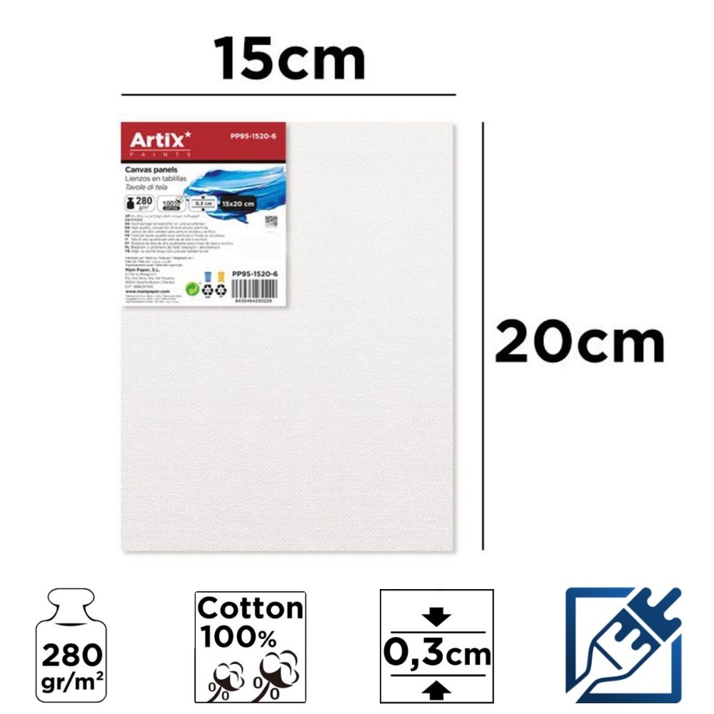 Lienzo en Tablilla 15x20cm | Lienzos para Pintar