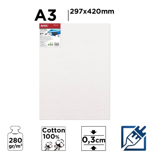 Lienzo en tablilla Din A3 | Lienzos para Pintar