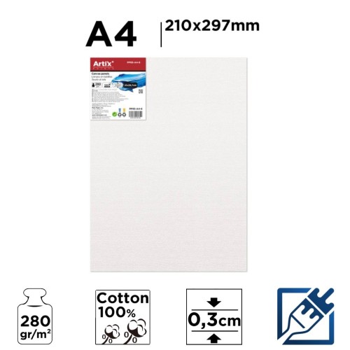 Lienzo en tablilla Din A4 | Lienzos para Pintar